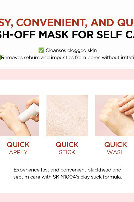 SKIN1004 Madagascar Centella Poremizing Quick Clay Stick Mask (27g) – Deep Cleansing & Pore Tightening - Pinky Cosmetics