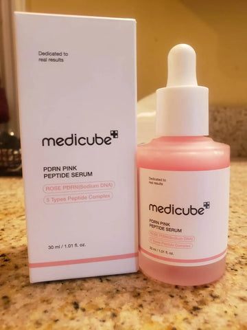 Medicube PDRN Pink Peptide Serum - Rose DNA & 5 Peptides 30ml - Anti-Aging Serum - Medicube -- United Arab Emirates -- Pinky Cosmetics