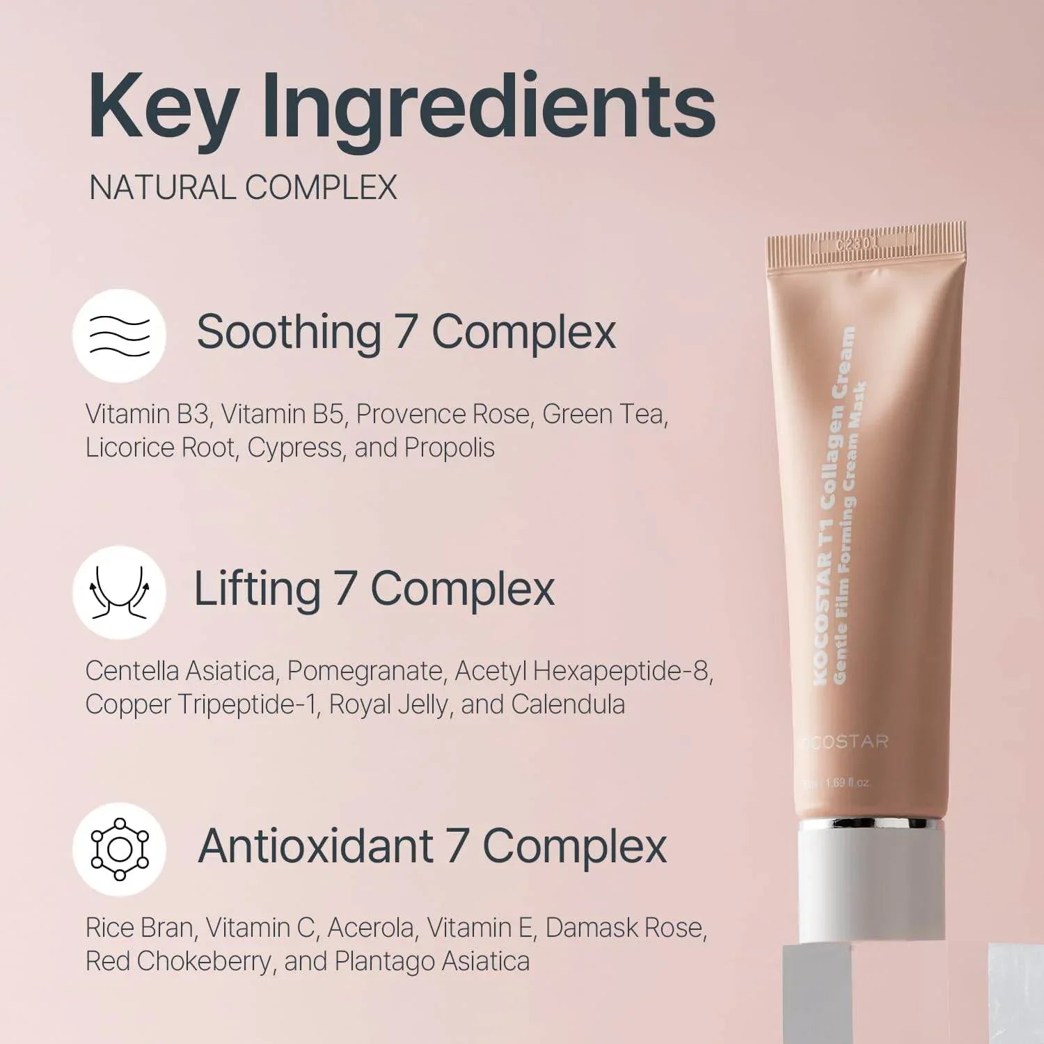 KOCOSTAR Collagen Cream Mask - Hydrating Skin Treatment - - Pinky Cosmetics -- United Arab Emirates -- Pinky Cosmetics