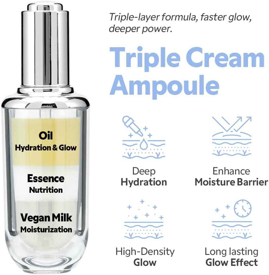 TIRTIR Ceramic Milk Ampoule - Hydrating Glow Serum