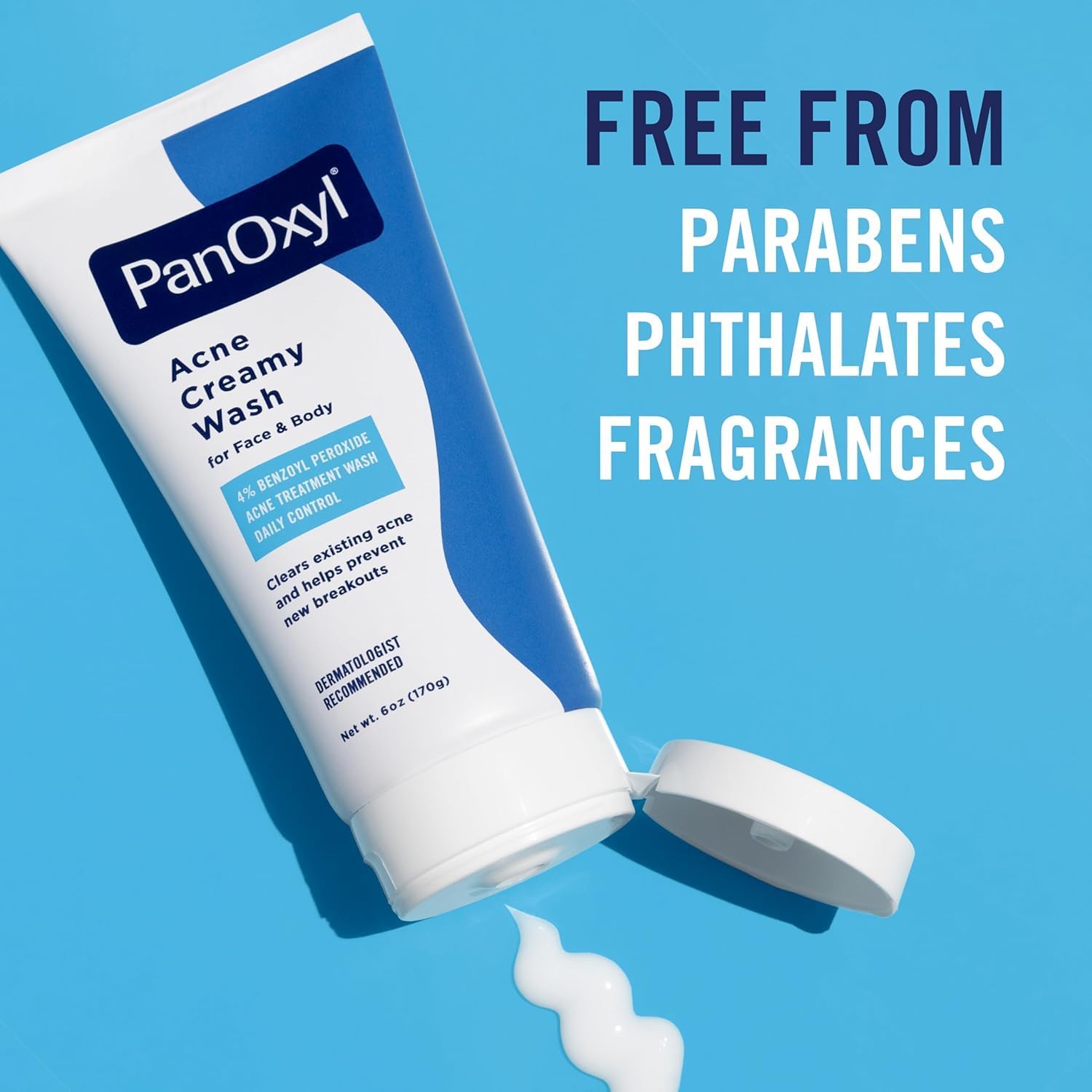 PanOxyl - 4 acne cream wash 4% Benzoyl Peroxide 6 Oz - Pinky Cosmetics