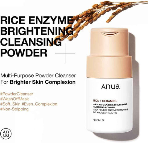 Anua Rice Enzyme Brightening Powder - Gentle Cleanser