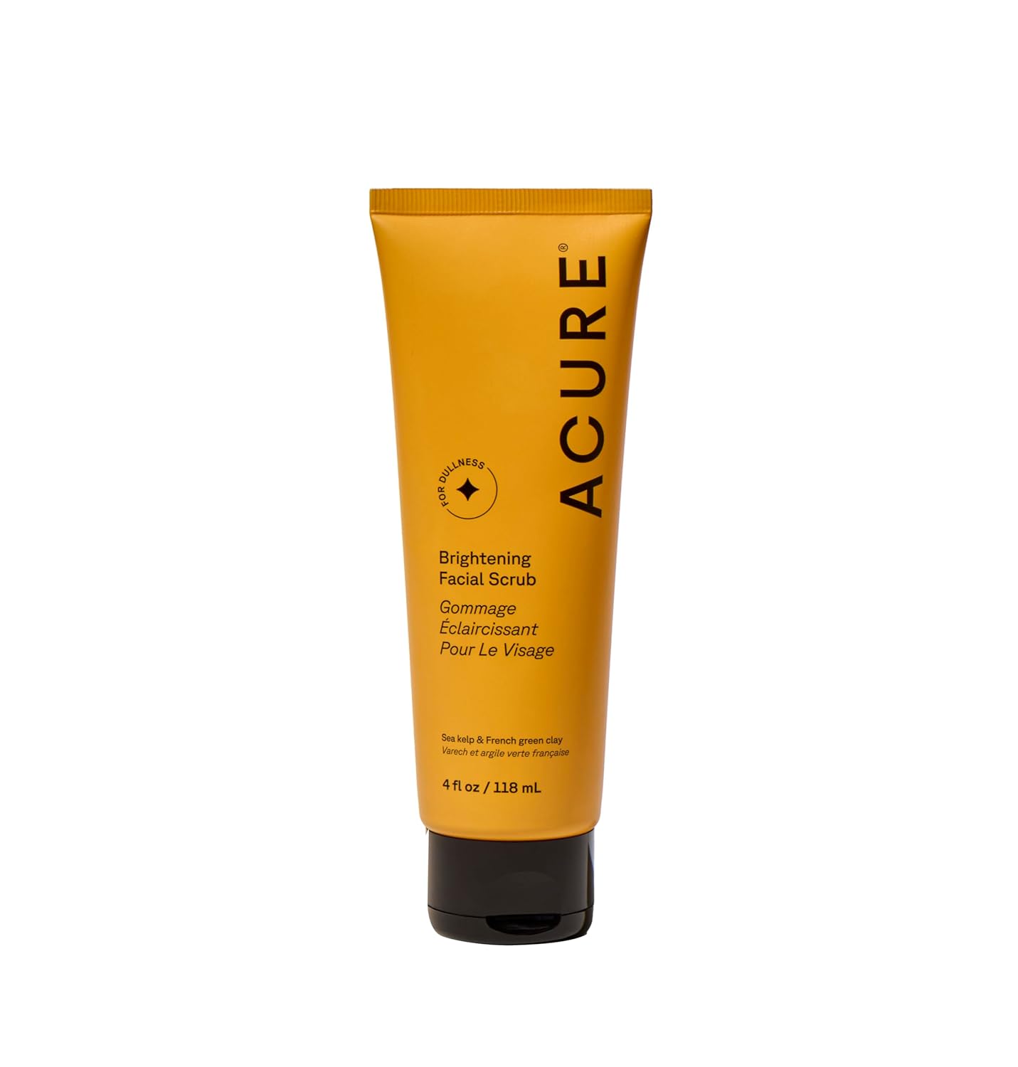 Acure Brightening Facial Scrub, Paraben Free, Vegan, 4 Fluid Ounce - Pinky Cosmetics