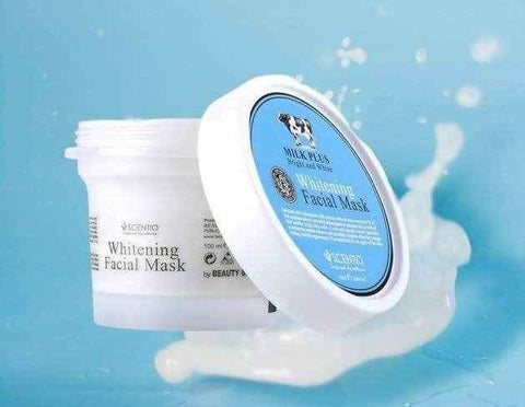 Scentio Milk Plus Whitening Facial Scrub 100ml - Natural Skin Care - Scentio -- United Arab Emirates -- Pinky Cosmetics