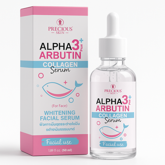 Alpha Arbutin 3+ Collagen Whitening Facial Serum – 50ml - Pinky Cosmetics