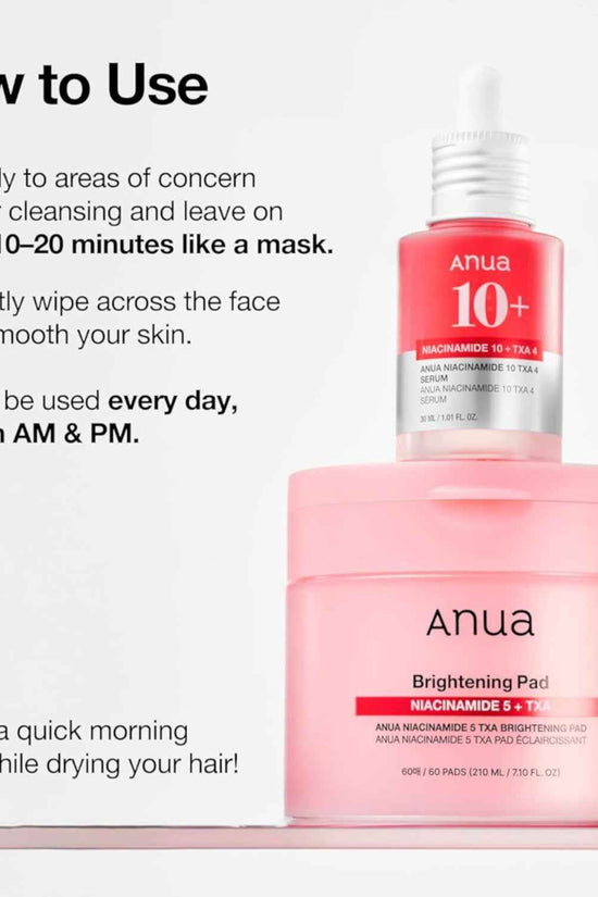 Anua Brightening Pad - Niacinamide 5% TXA Glow Booster Anua Exfoliating Pads  Pinky Cosmetics