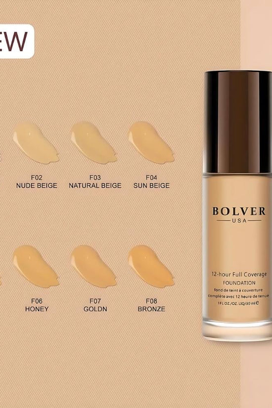 12-HOUR FULL COVERAGE FOUNDATION - Pinky Cosmetics