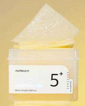 Numbuzin 5+ Vitamin-Niacinamide Pads (70 Pads) - Toner Pads / Exfoliating Pads - Numbuzin -- United Arab Emirates -- Pinky Cosmetics