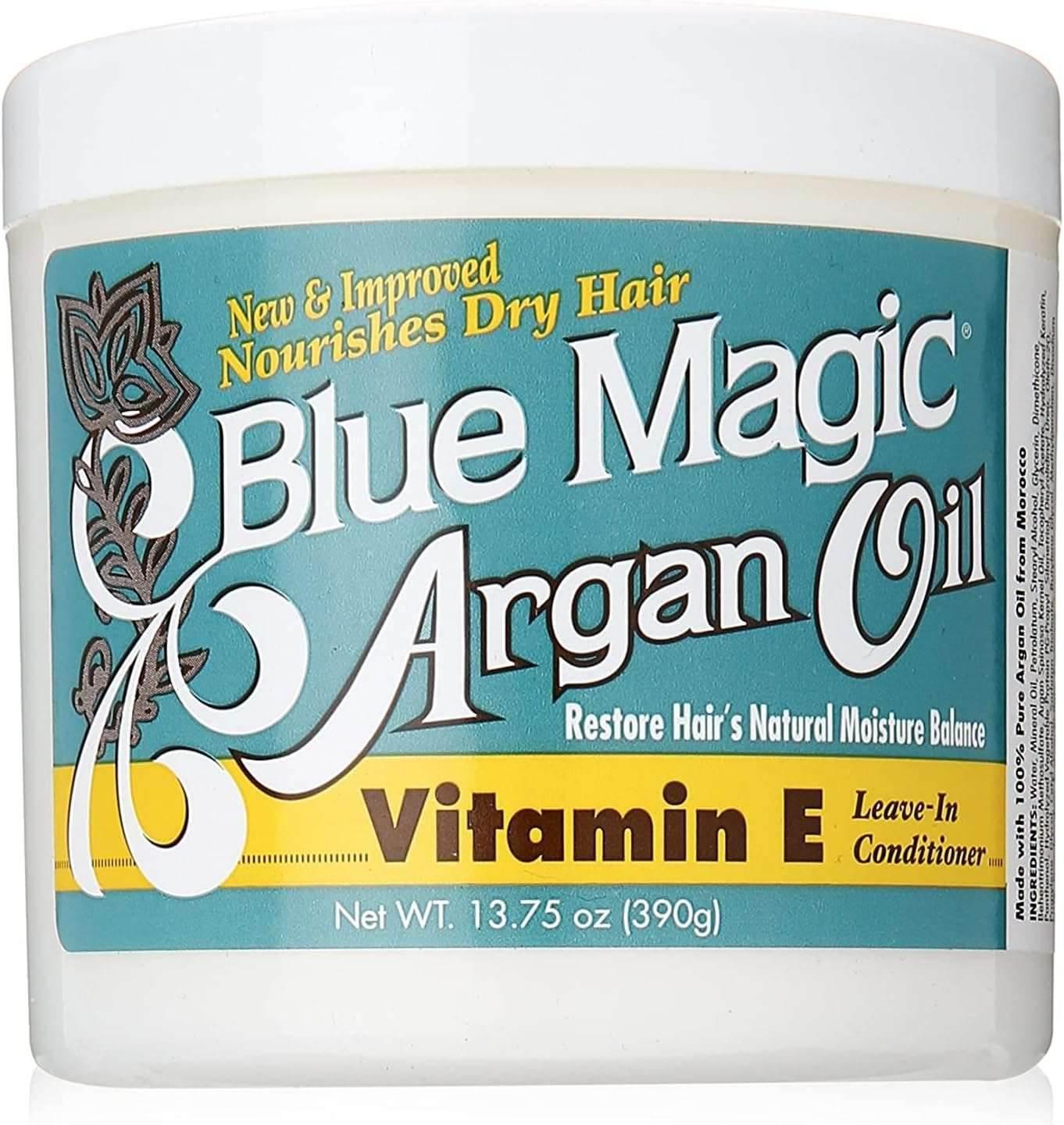 Blue Magic Argan Oil & Vitamin-e Leave-in Conditioner 13.75 Oz - - Pinky Cosmetics -- United Arab Emirates -- Pinky Cosmetics