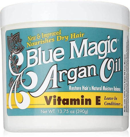 Blue Magic Argan Oil & Vitamin-e Leave-in Conditioner 13.75 Oz - - Pinky Cosmetics -- United Arab Emirates -- Pinky Cosmetics