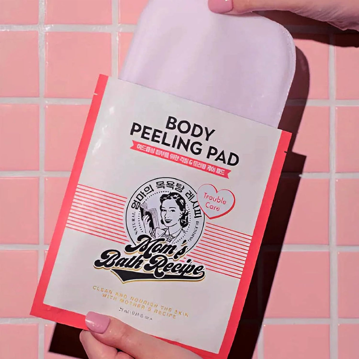 Body Peeling Pad - Mom's Bath Recipe Trouble Care Mom's Bath Recipe Body Scrub  Pinky Cosmetics