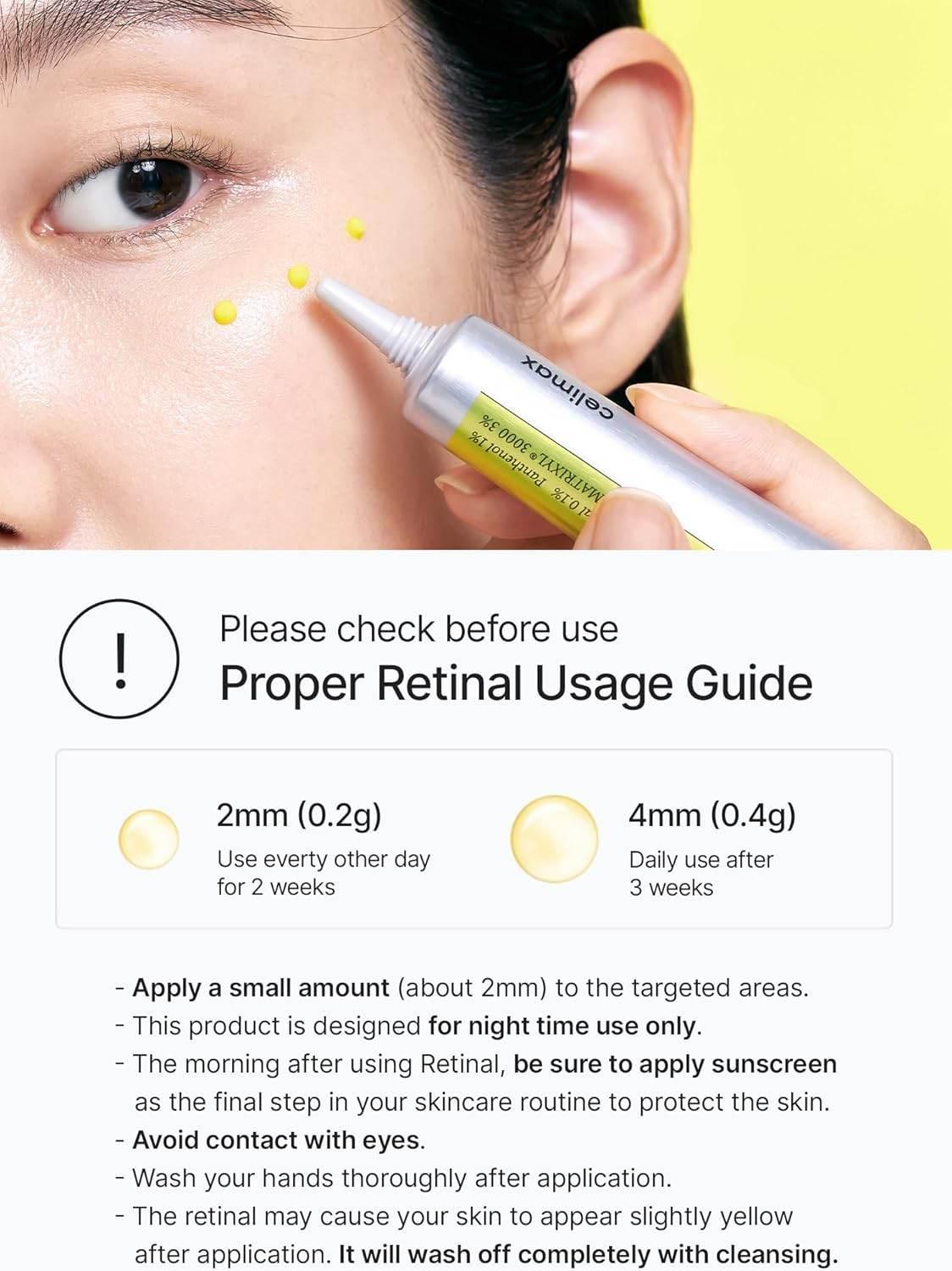 Celimax Retinal Shot Tightening Booster – 0.1% Retinal & Peptides - Retinal Anti-Aging Booster / Firming Serum - Celimax -- United Arab Emirates -- Pinky Cosmetics