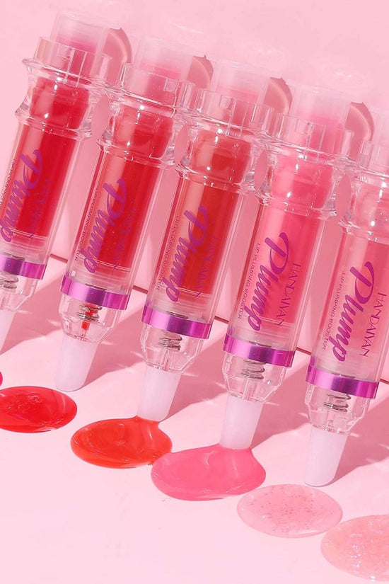 Plumping Lip Oil With Chili Extract - Clear Pink Instant Plumper Lip Gloss, Hydrating & Nourishing Tinted Lip Balm Liquid Lipstick for Lip Plumper Gloss Day & Night Moisturising Repair Lip Oil