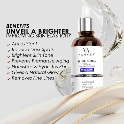 AA ALMOES L-Glutathione Serum – Brighten, Hydrate & Revitalize Your Skin ✨ - - Pinky Cosmetics -- United Arab Emirates -- Pinky Cosmetics