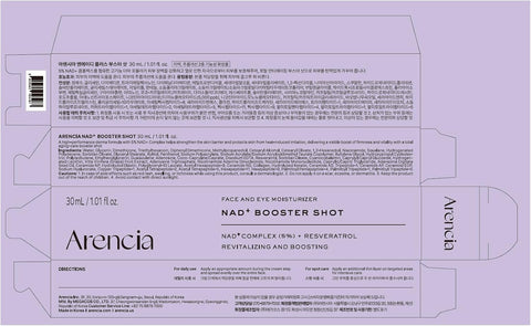 Arencia NAD+ Booster Shot 30ml – Firming Moisturizer Arencia Moisturizer  Pinky Cosmetics