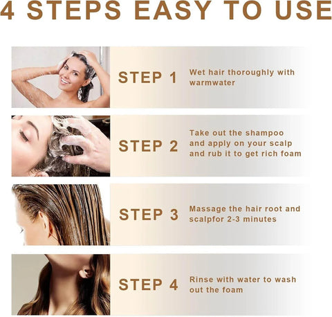 Japanese Shampoo, Hair Density Essential Shampoo, Repair Dry Damaged Hair, Japan's Evening Nianxiang Shampoo for Deeply Nourished Strong Hair - - Pinky Cosmetics -- United Arab Emirates -- Pinky Cosmetics