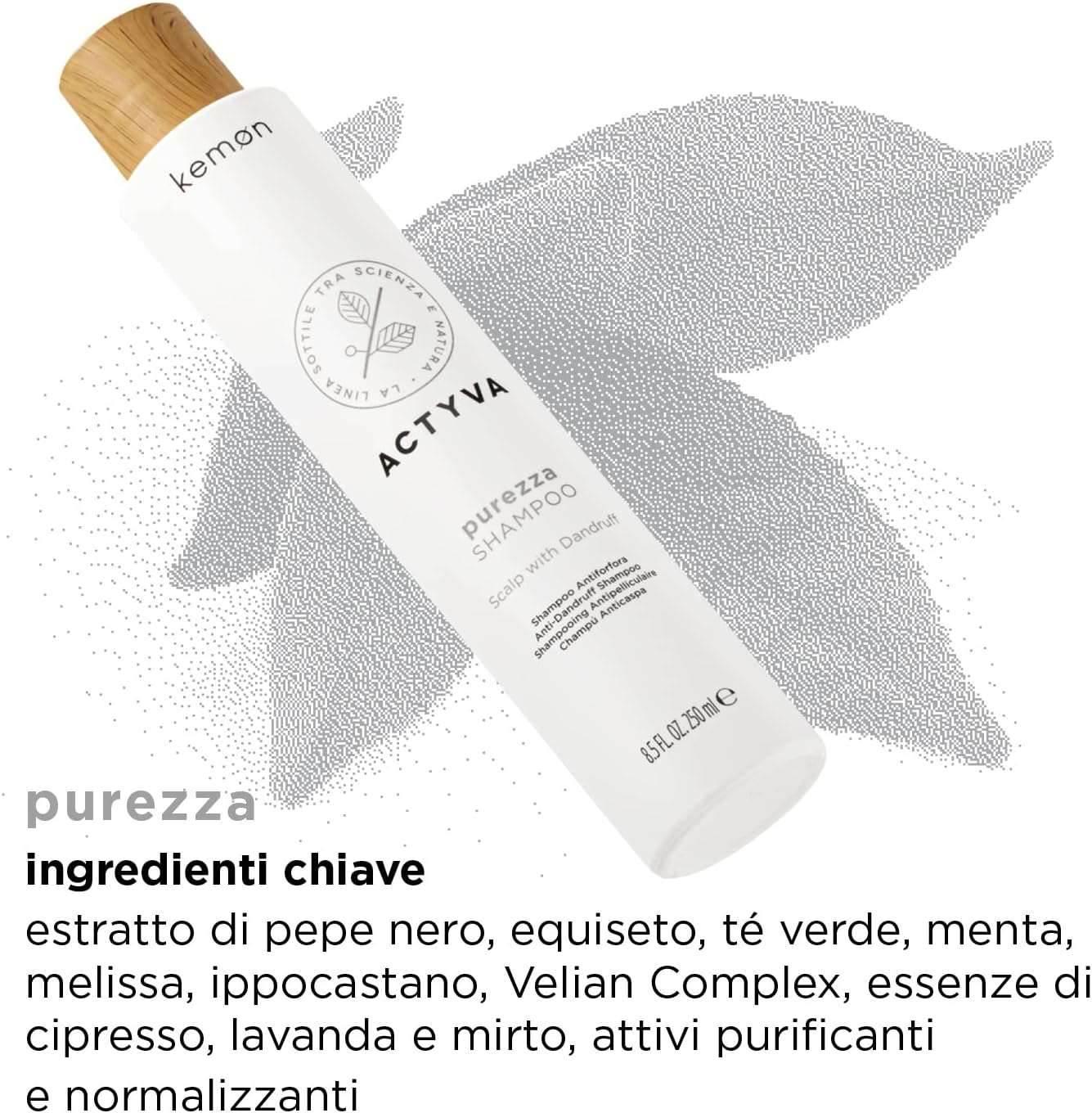 Kemon Unisex Actyva Equilibrio S Shampoo, 250 ml - - Pinky Cosmetics -- United Arab Emirates -- Pinky Cosmetics