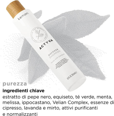 Kemon Unisex Actyva Equilibrio S Shampoo, 250 ml - - Pinky Cosmetics -- United Arab Emirates -- Pinky Cosmetics