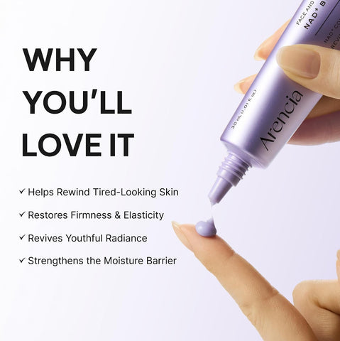 Arencia NAD+ Booster Shot 30ml – Firming Moisturizer Arencia Moisturizer  Pinky Cosmetics