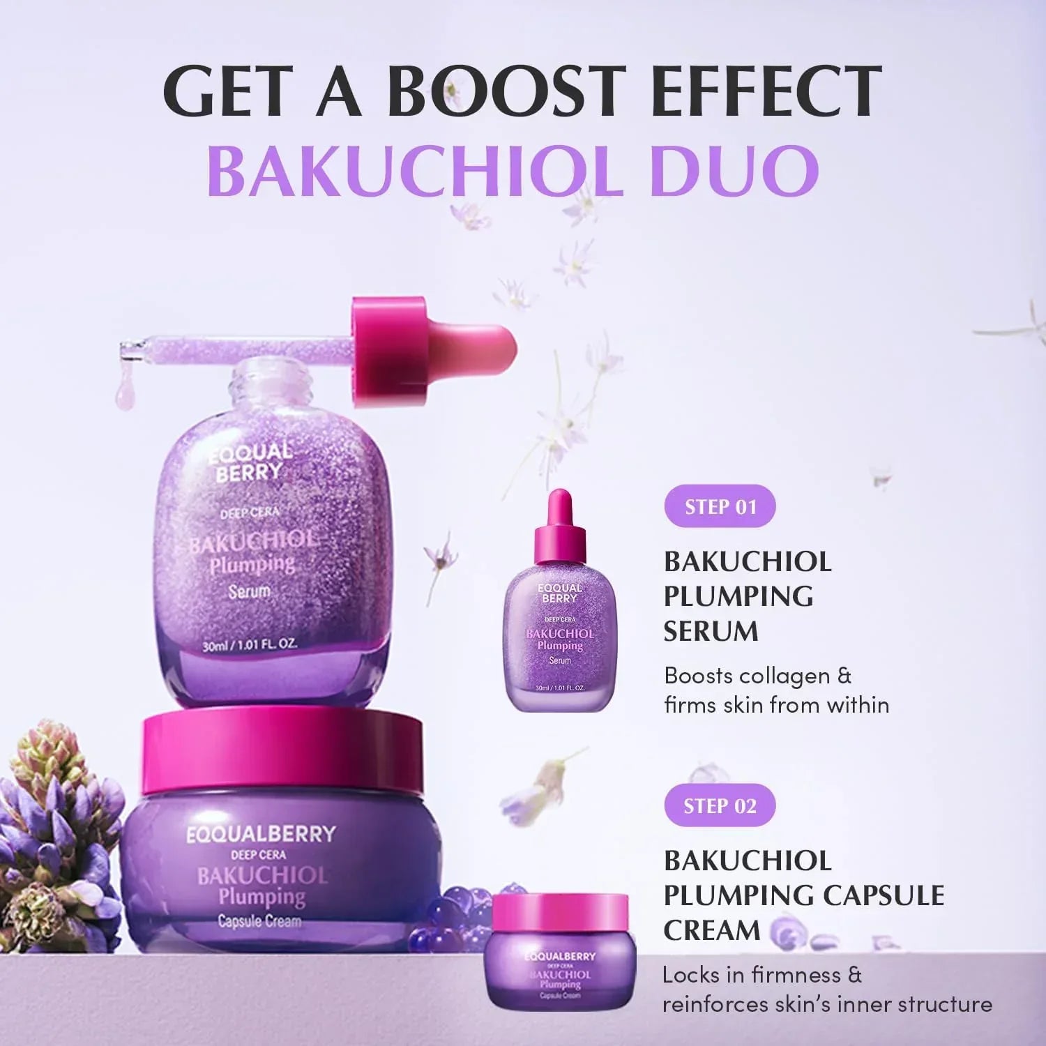 Bakuchiol Plumping Serum - EQQUAL BERRY Deep Cera - Serum - EQQQUAL BERRY -- United Arab Emirates -- Pinky Cosmetics