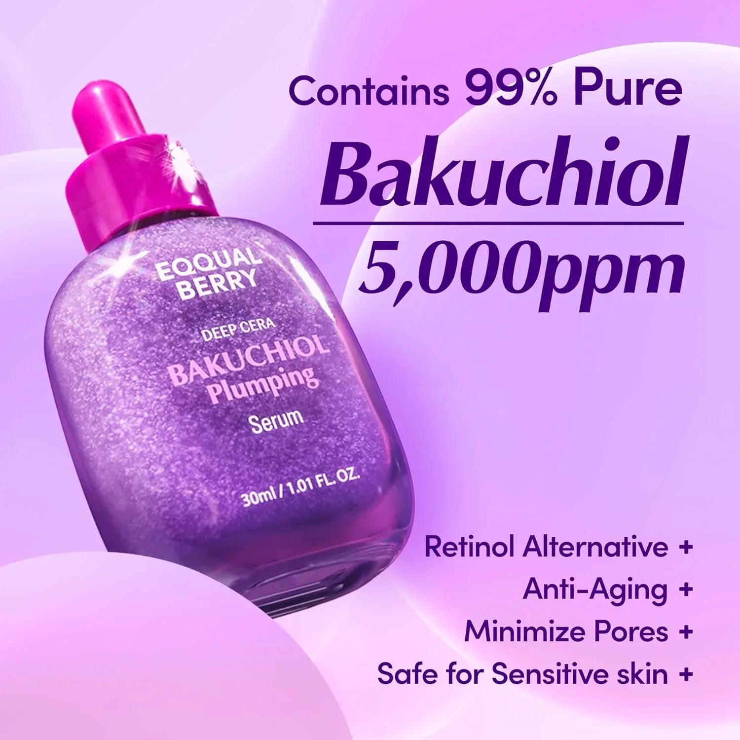 Bakuchiol Plumping Serum - EQQUAL BERRY Deep Cera - Serum - EQQQUAL BERRY -- United Arab Emirates -- Pinky Cosmetics