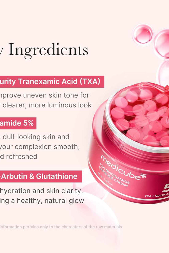 Medicube TXA Niacinamide 5% Capsule Cream - Brightening & Dark Spot Treatment 55g