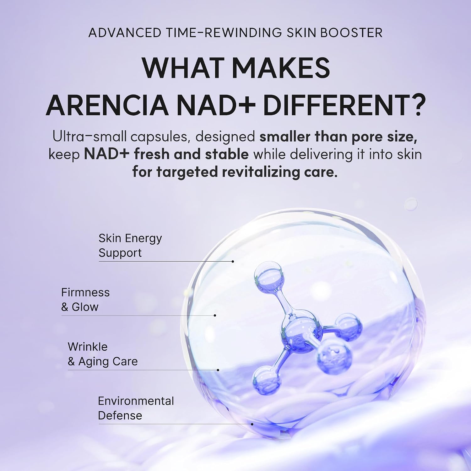Arencia NAD+ Booster Shot 30ml – Firming Moisturizer Arencia Moisturizer  Pinky Cosmetics