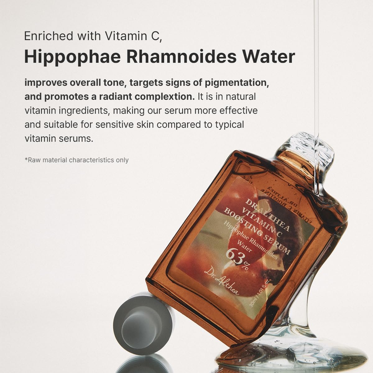 Vitamin C Boosting Serum 63% Hippophae Rhamnoides Water - Dr.Althea Dark Spot Care Dr.Althea Face Serum  Pinky Cosmetics