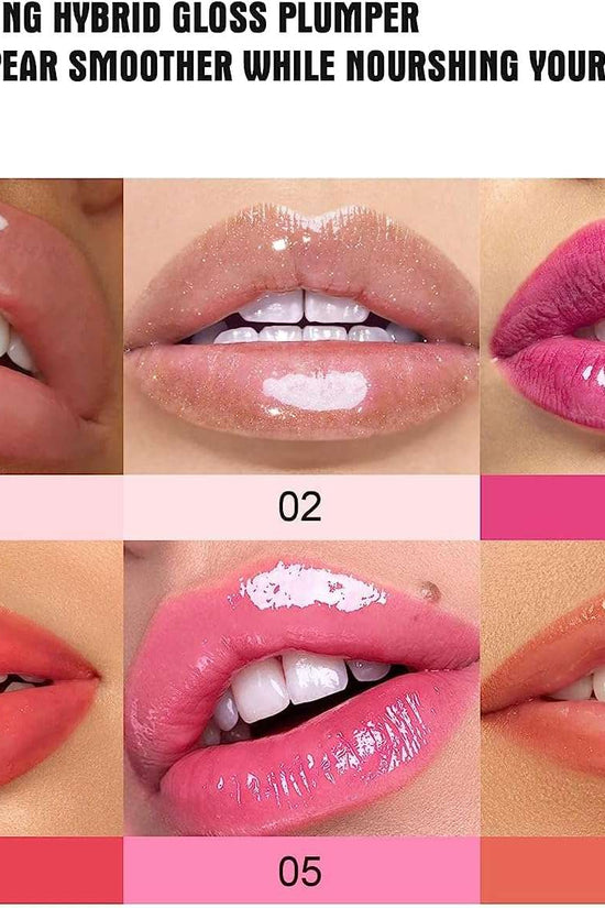 Plumping Lip Oil With Chili Extract - Clear Pink Instant Plumper Lip Gloss, Hydrating & Nourishing Tinted Lip Balm Liquid Lipstick for Lip Plumper Gloss Day & Night Moisturising Repair Lip Oil