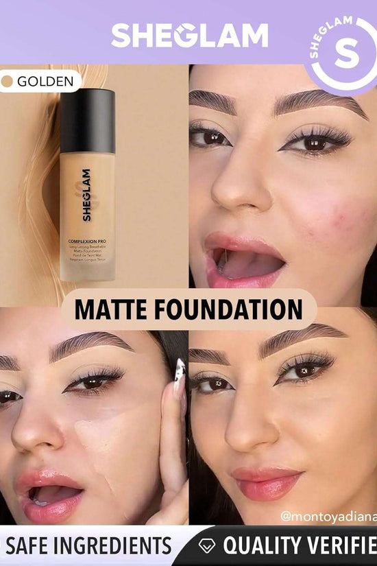 Sheglam COMPLEXION PRO LONG LASTING BREATHABLE MATTE FOD NO.GOLDEN