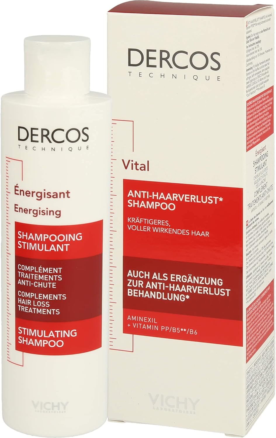 Vichy Dercos Energising Shampoo 200ml - Pinky Cosmetics