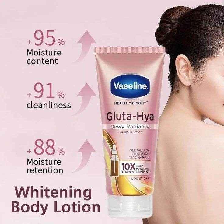 Vaseline Gluta-Hya Serum Burst Lotion – Dewy Radiance - Body Lotions - Vaseline -- United Arab Emirates -- Pinky Cosmetics