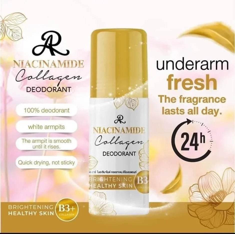 ✨ AR Niacinamide Collagen Deodorant – 60 ml - - Pinky Cosmetics -- United Arab Emirates -- Pinky Cosmetics