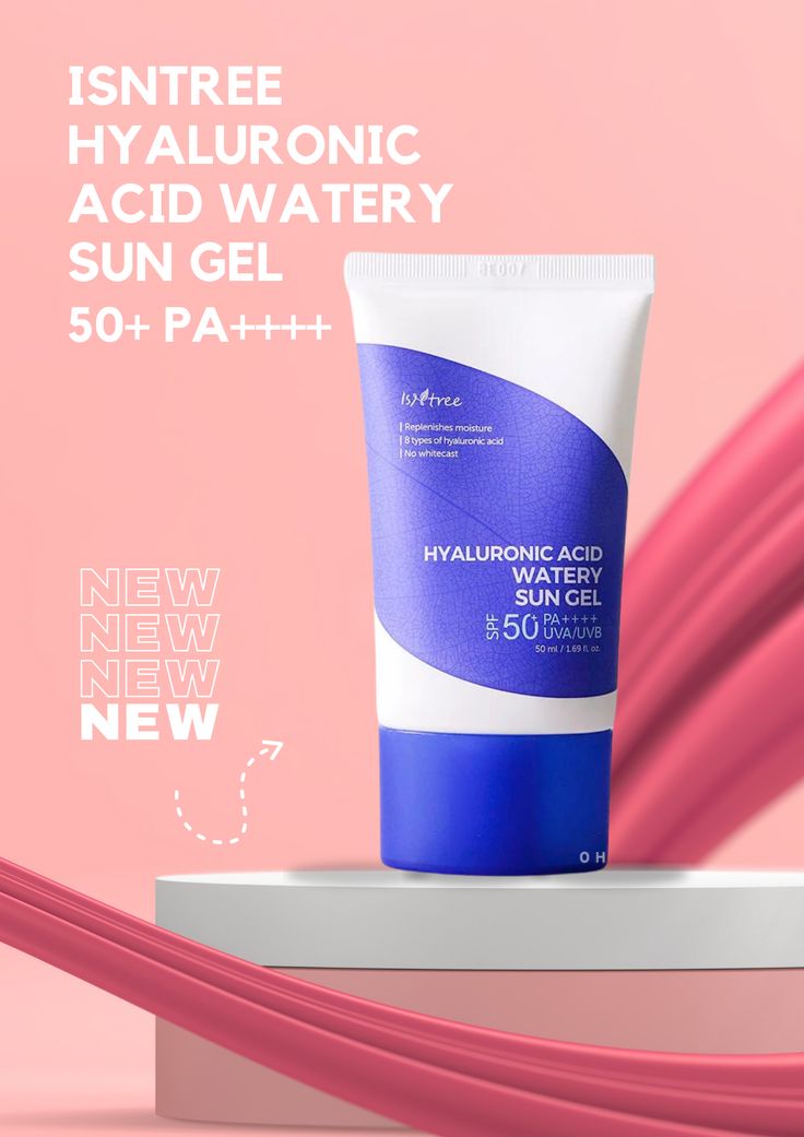 Isntree Hyaluronic Acid Natural Sun Cream SPF50+ - Pinky Cosmetics