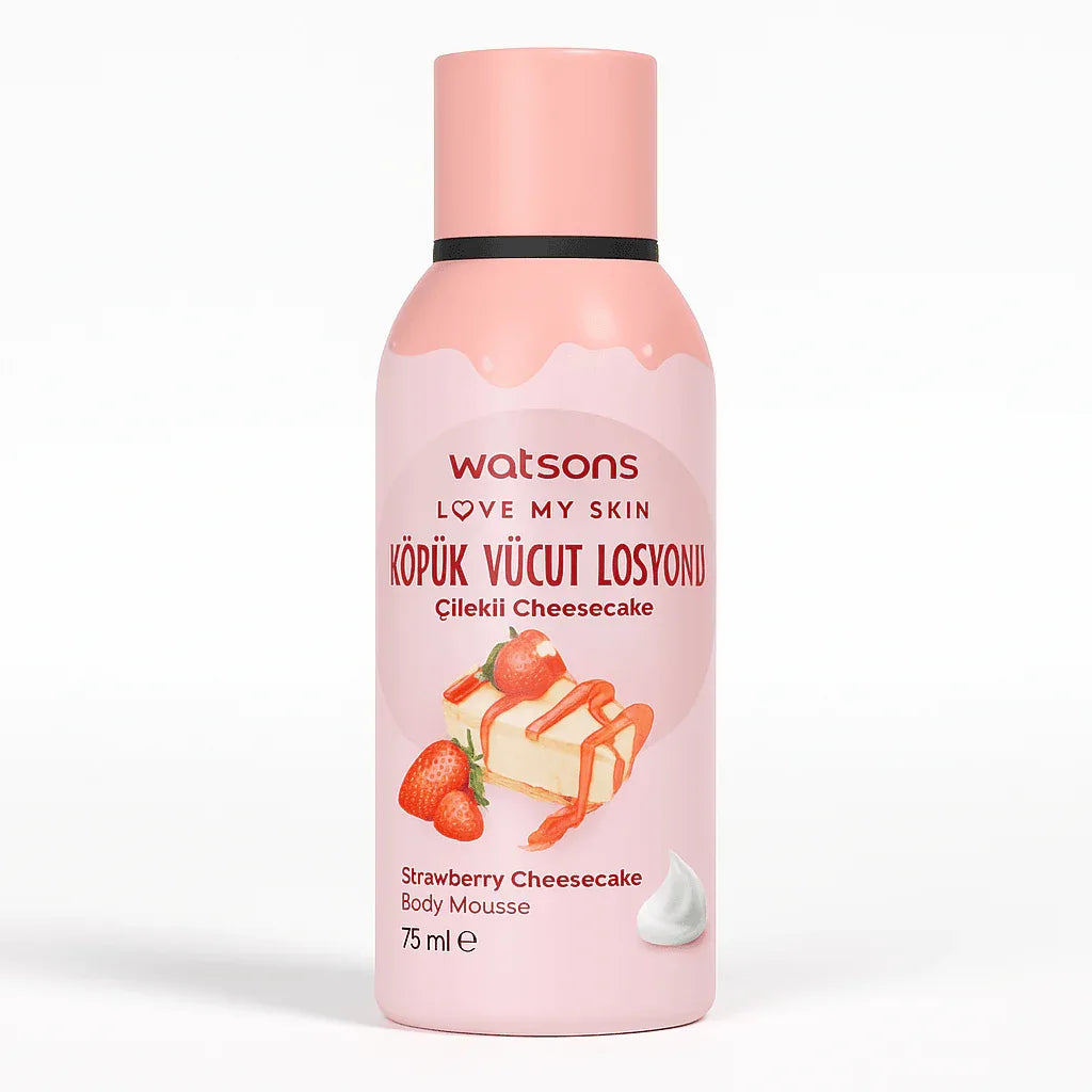 Watsons Strawberry Body Mousse - Scented Hydration - Body Lotions - Watsons -- United Arab Emirates -- Pinky Cosmetics