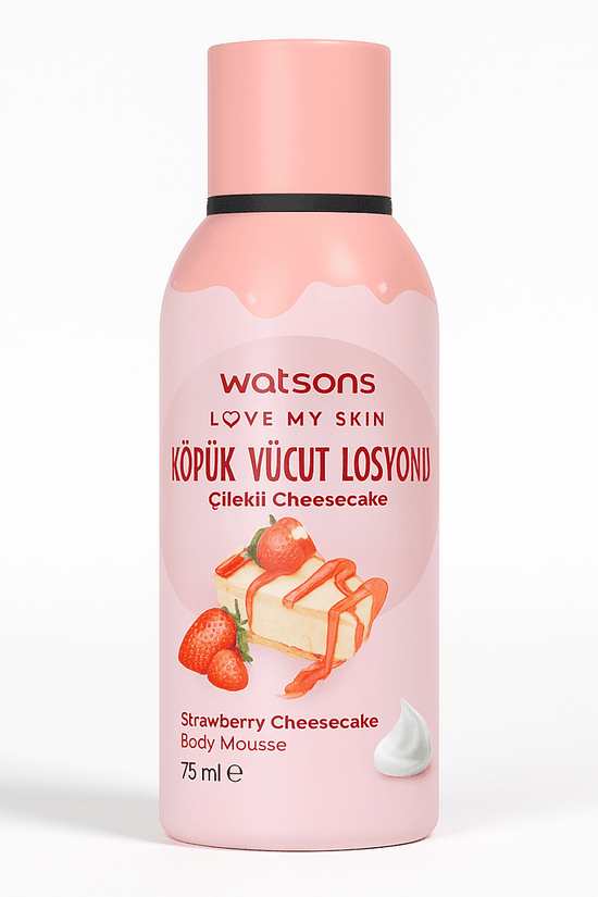 Watsons Strawberry Cheesecake Body Mousse – 75ml - Pinky Cosmetics