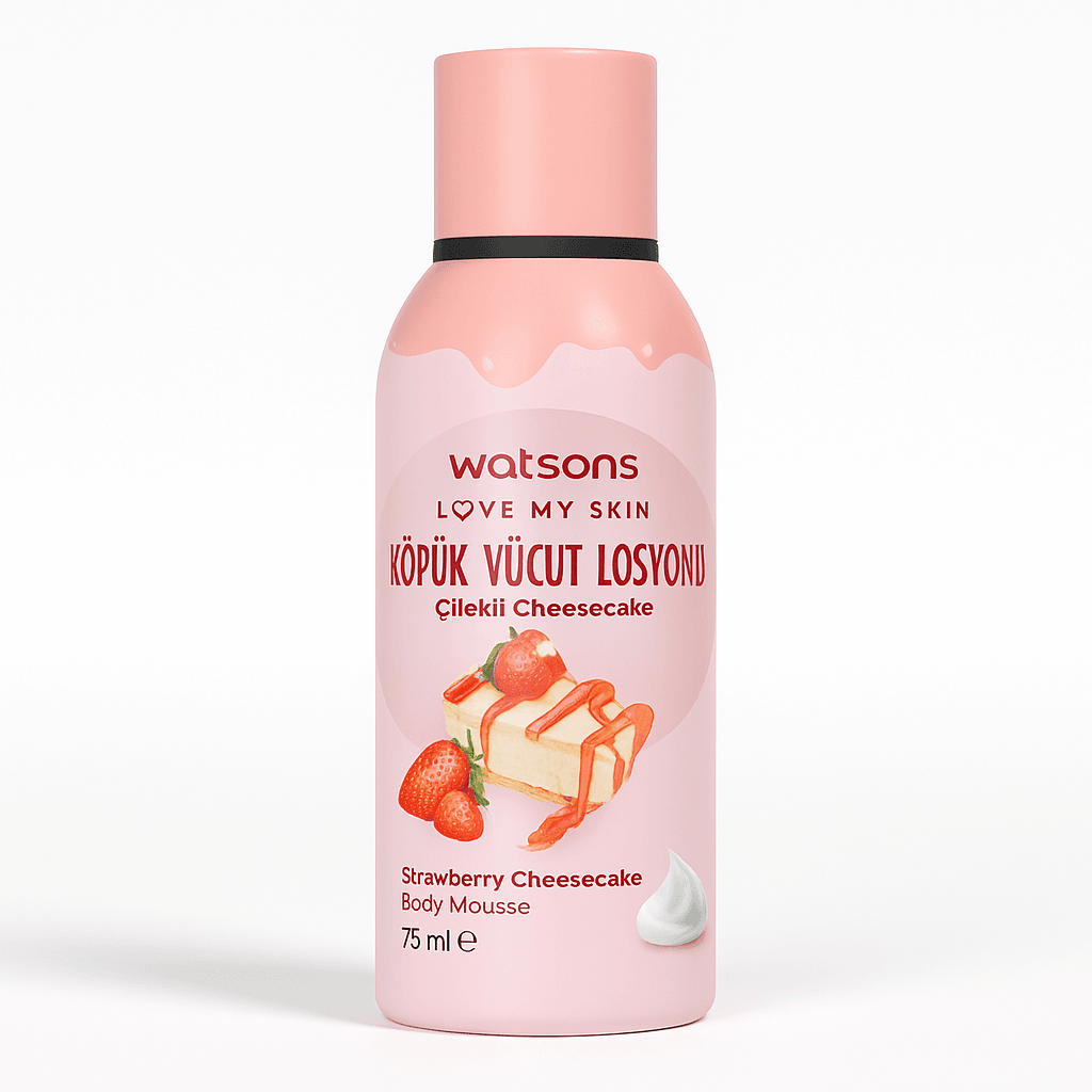 Watsons Strawberry Cheesecake Body Mousse – 75ml - Pinky Cosmetics