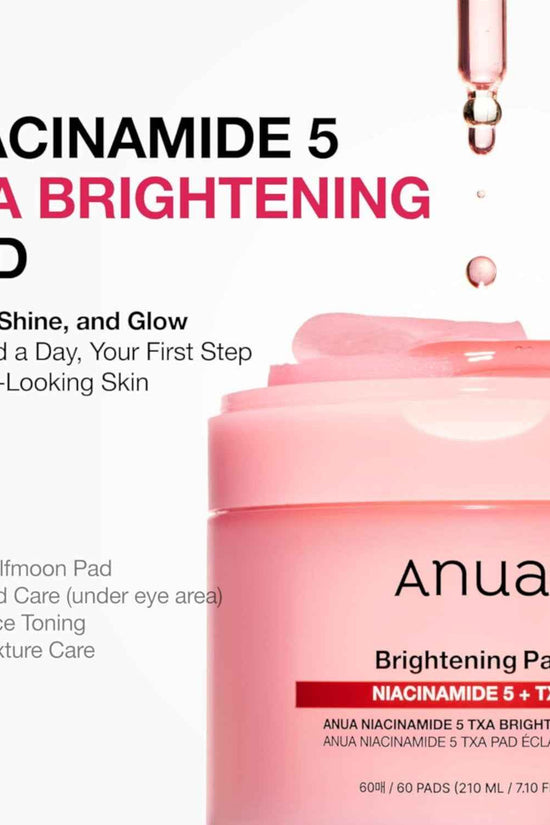Anua Brightening Pad - Niacinamide 5% TXA Glow Booster Anua Exfoliating Pads  Pinky Cosmetics