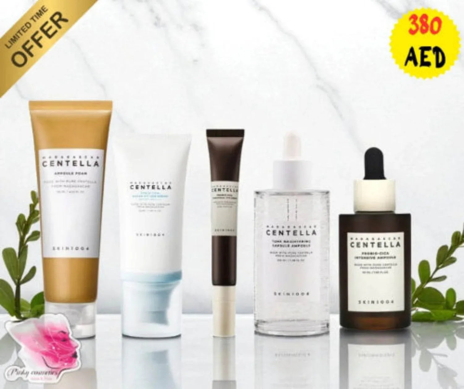 SKIN1004 Madagascar Centella Skincare Set – 5-Piece Kit - Korean Skincare Routine Set - SKIN1004 -- United Arab Emirates -- Pinky Cosmetics