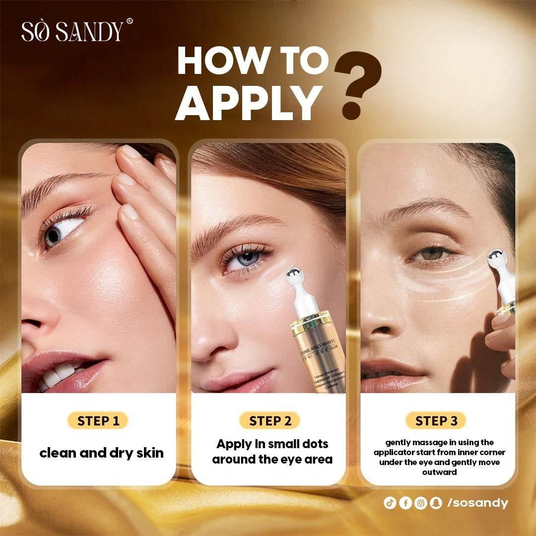 So Sandy Shine and White Whitening Eye Cream (15gm) - Eye Cream - Sò Sandy -- United Arab Emirates -- Pinky Cosmetics