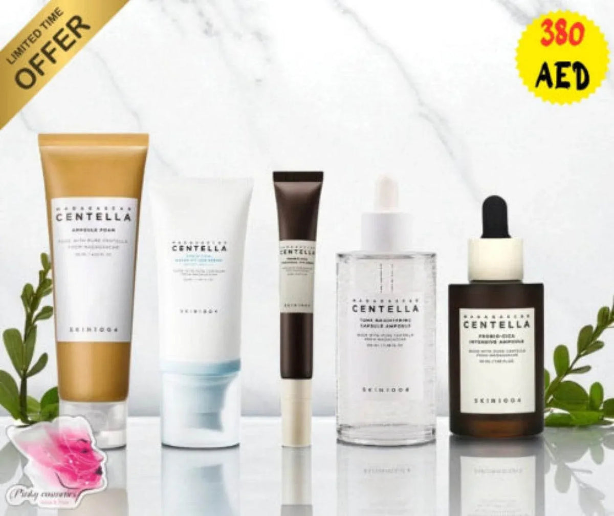SKIN1004 Madagascar Centella Skincare Set – 5-Piece Kit - Korean Skincare Routine Set - SKIN1004 -- United Arab Emirates -- Pinky Cosmetics