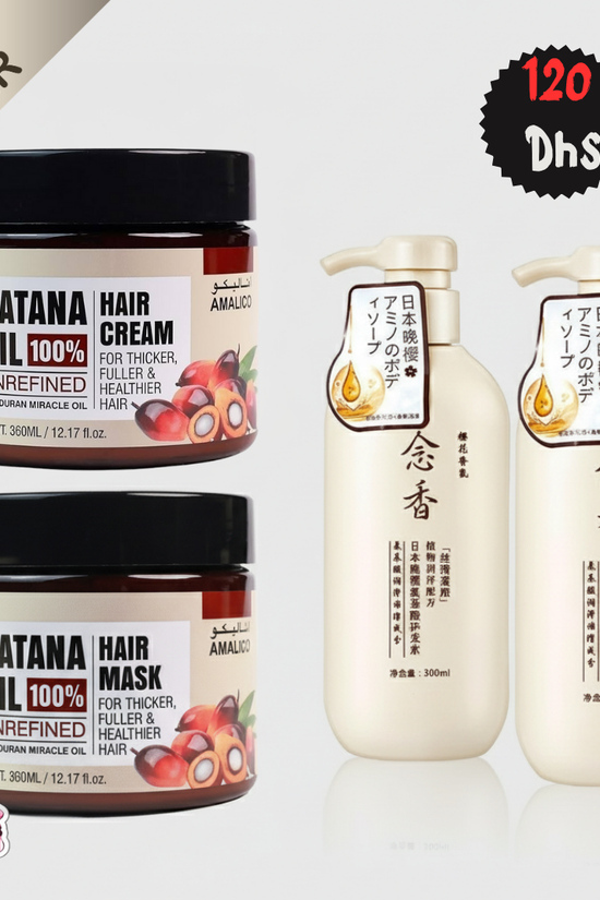 Batana Oil Hair Growth Set - Amalico for Thicker Hair Amalico Hair Care Set  Pinky Cosmetics