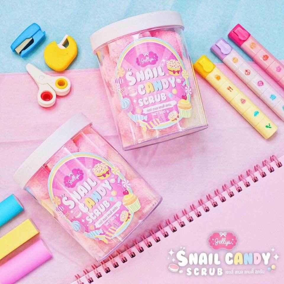 Jellys Snail Candy Body Scrub – Pink Exfoliating Balls - Body Care - Jellys -- United Arab Emirates -- Pinky Cosmetics