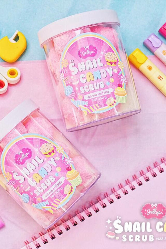 Jellys Snail Candy Body Scrub – Pink Exfoliating Balls - Pinky Cosmetics