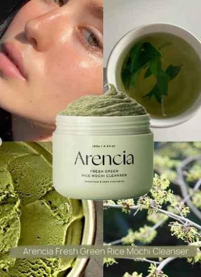 Arencia Fresh Green Rice Mochi Cleanser - Hydrating & Deep Pore Care - Face Cleanser - Arencia -- United Arab Emirates -- Pinky Cosmetics