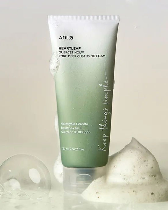 Anua Heartleaf Quercetinol Deep Cleansing Foam 150ml - Pinky Cosmetics