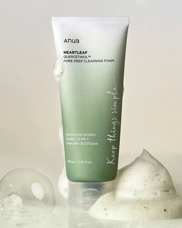 Anua Heartleaf Quercetinol Deep Cleansing Foam 150ml - Pinky Cosmetics