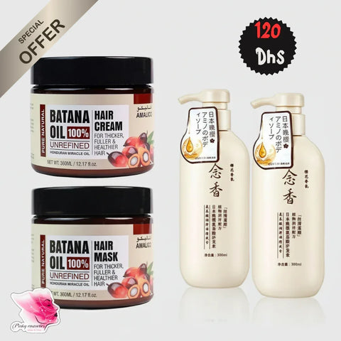 Batana Oil Hair Growth Set - Amalico for Thicker Hair - offer set - Amalico -- United Arab Emirates -- Pinky Cosmetics