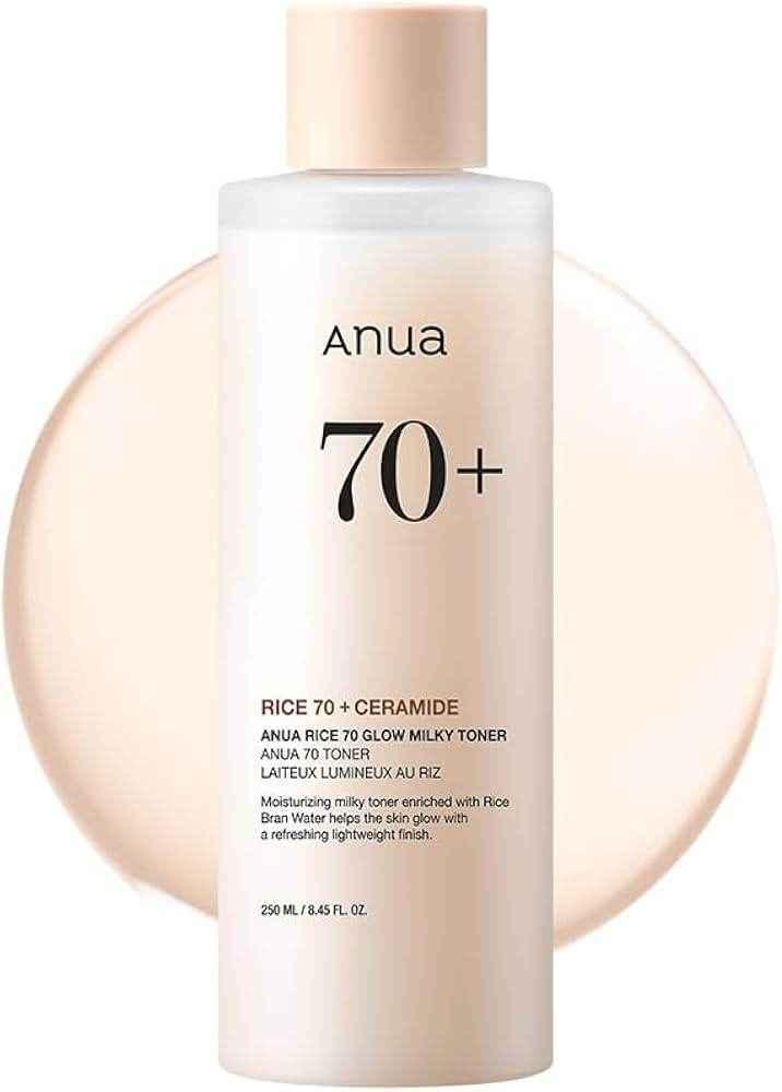 Anua 70+ Rice & Ceramide Glow Milky Toner - Hydrating Facial Toner - Anua -- United Arab Emirates -- Pinky Cosmetics