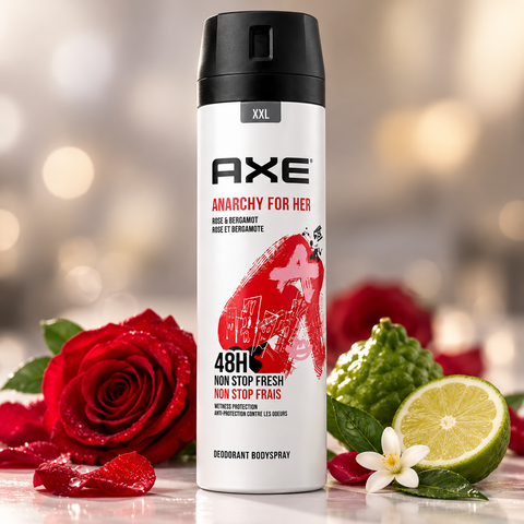 AXE Anarchy For Her - Rose & Bergamot Freshness AXE Deodorant  Pinky Cosmetics